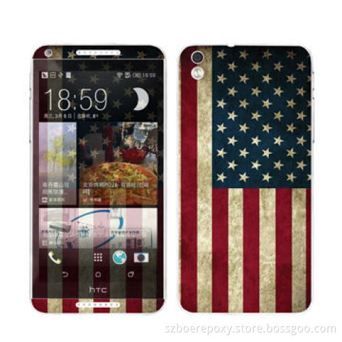 Vinyl Decal Skin for HTC Desire 816, USA Flag Design, Anti-scratch